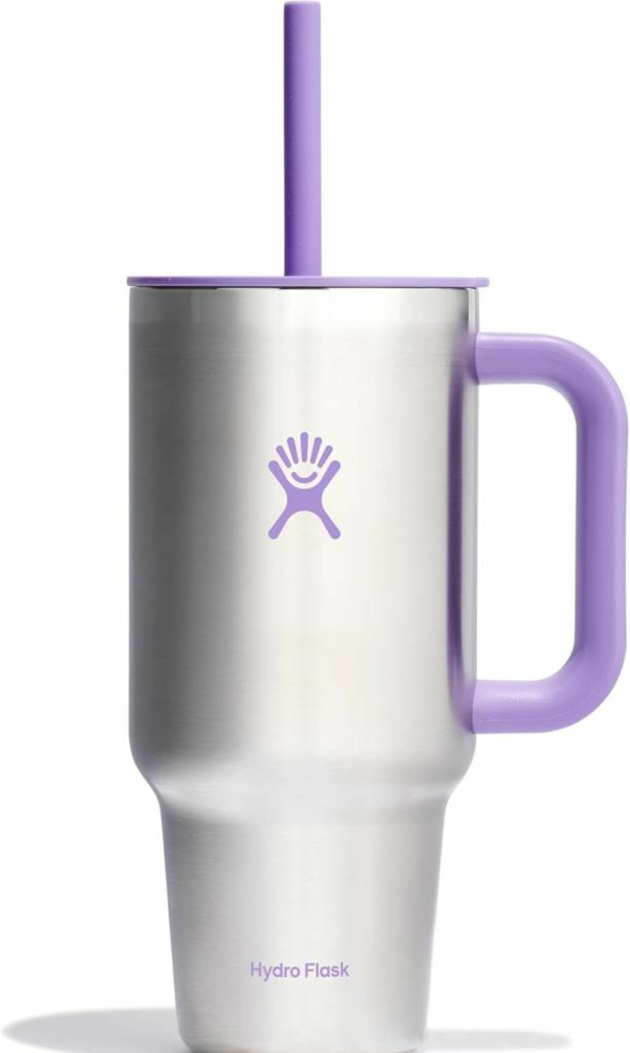 Hydro Flask 24 Oz Insulated Stainless Steel Travel Tumbler with Handle, Lid, and Straw - Agave Green