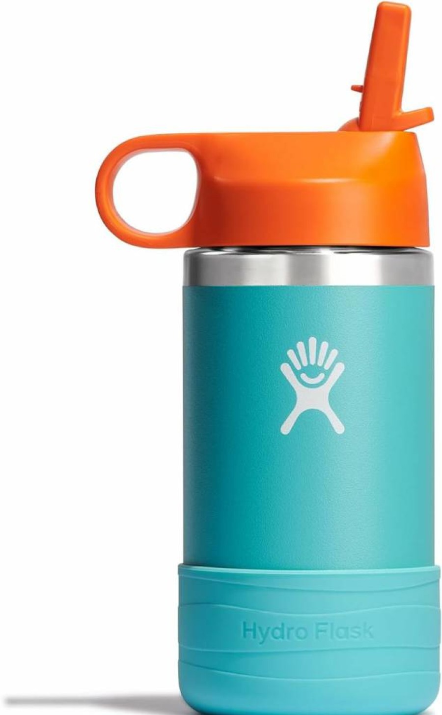 Hydro Flask Kids Insulated Stainless Steel Water Bottle with Straw Cap - Leak-Proof for School, Sports, Camp - Easy Clean for Water, Juice, Milk
